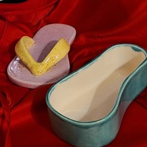 Beach Fun Flip Flop trinket jewelry holder